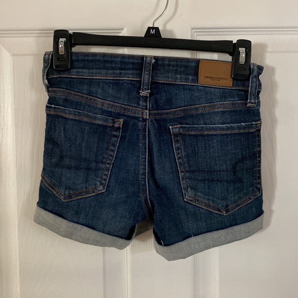 American Eagle Outfitters midi denim jean shorts size 00